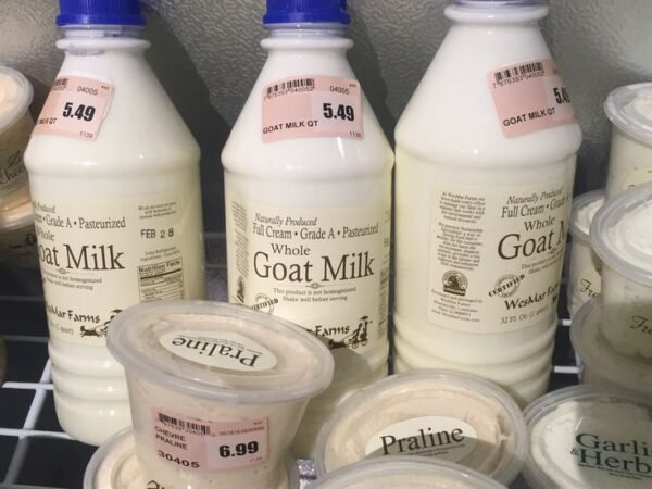 Now carrying goat milk and special goat cheeses from WesMarFarms Goat Milk